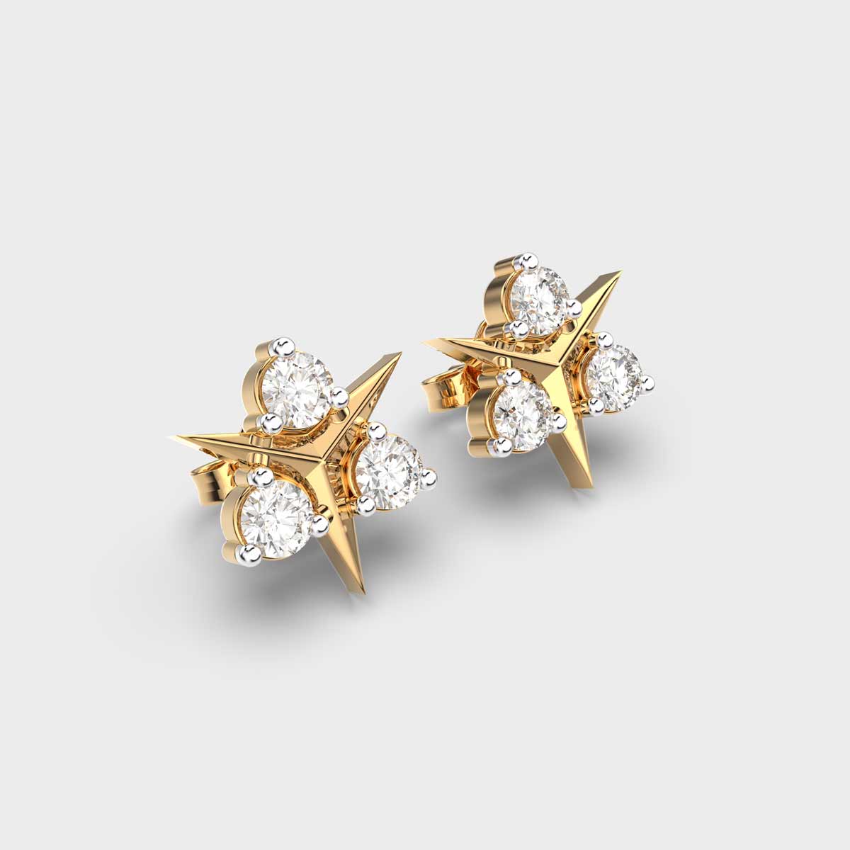 Dancing Ballerinas Diamond Studs Jewelbox