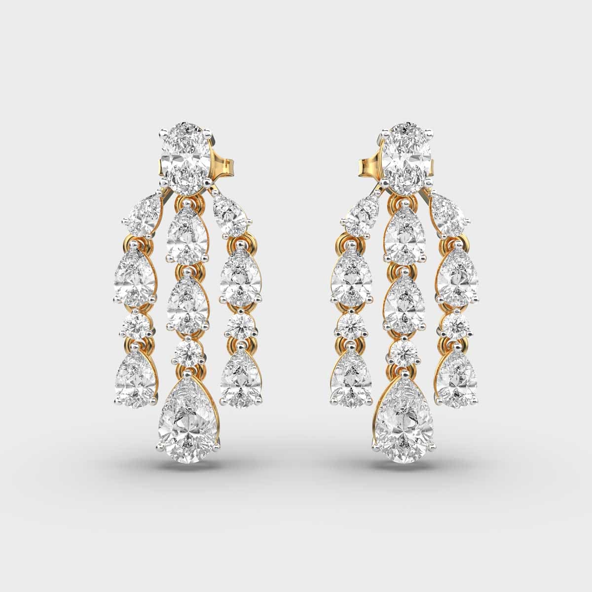 Hollywood Danglers Diamond Drop Earrings