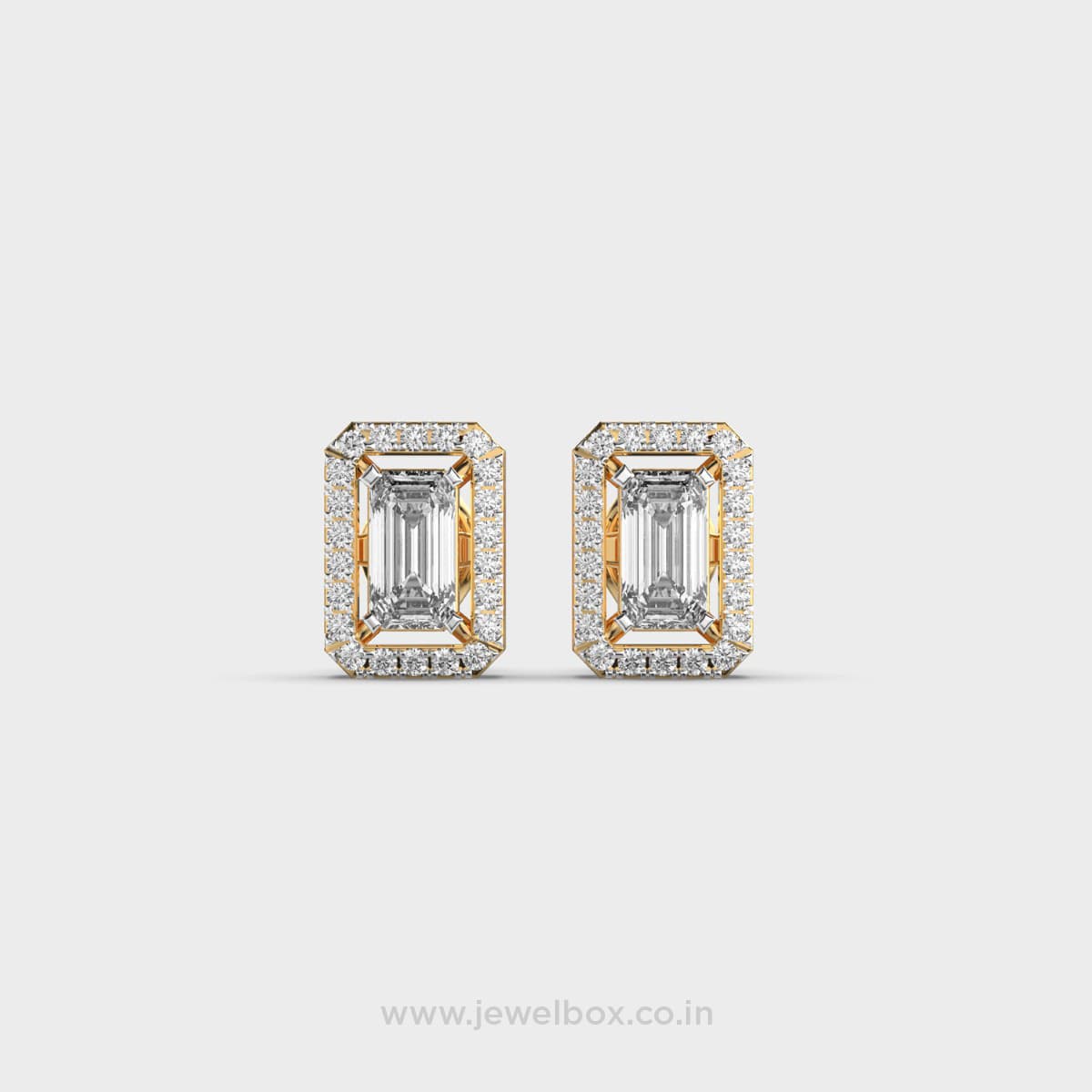 Opulent Art Deco Baguette Diamond Studs