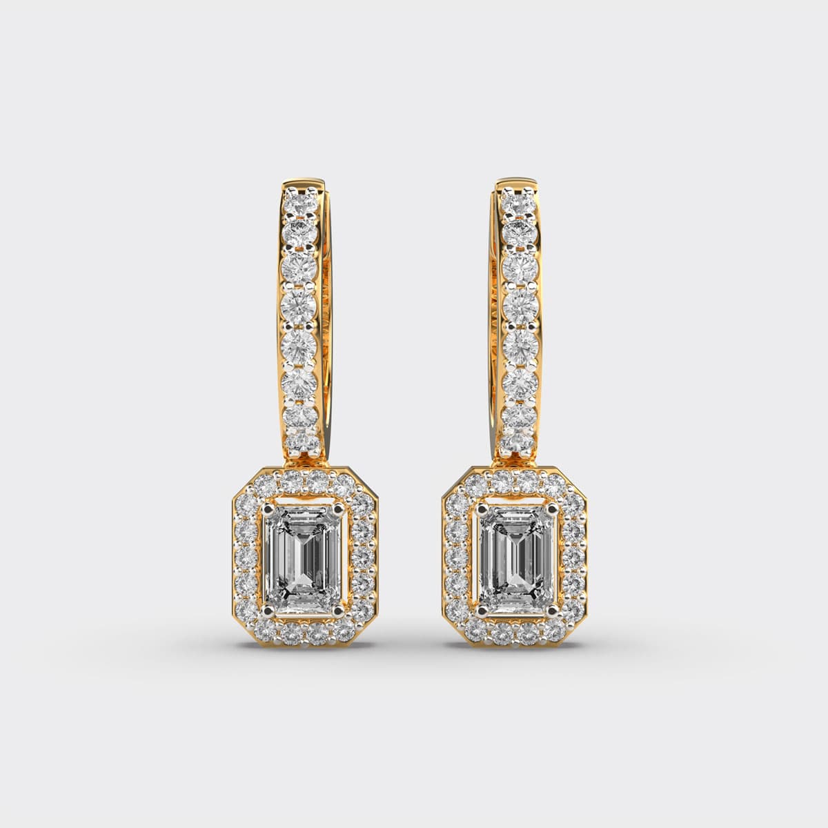 Mystic Radiance Diamond Earrings