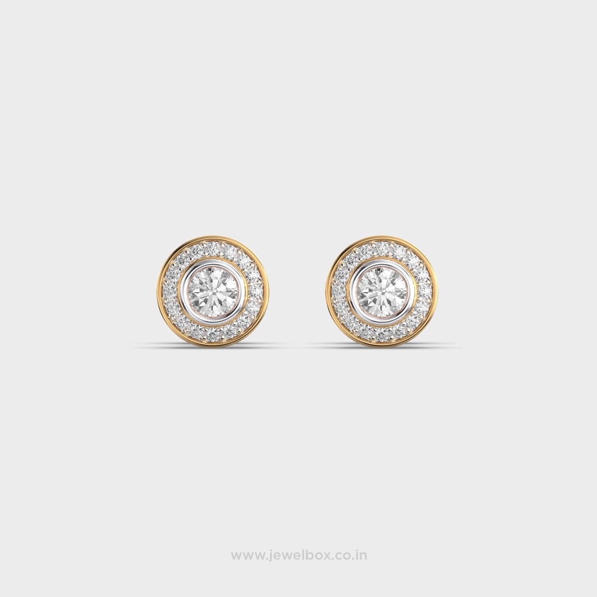 Petite Periwinkle Diamond Ear Studs