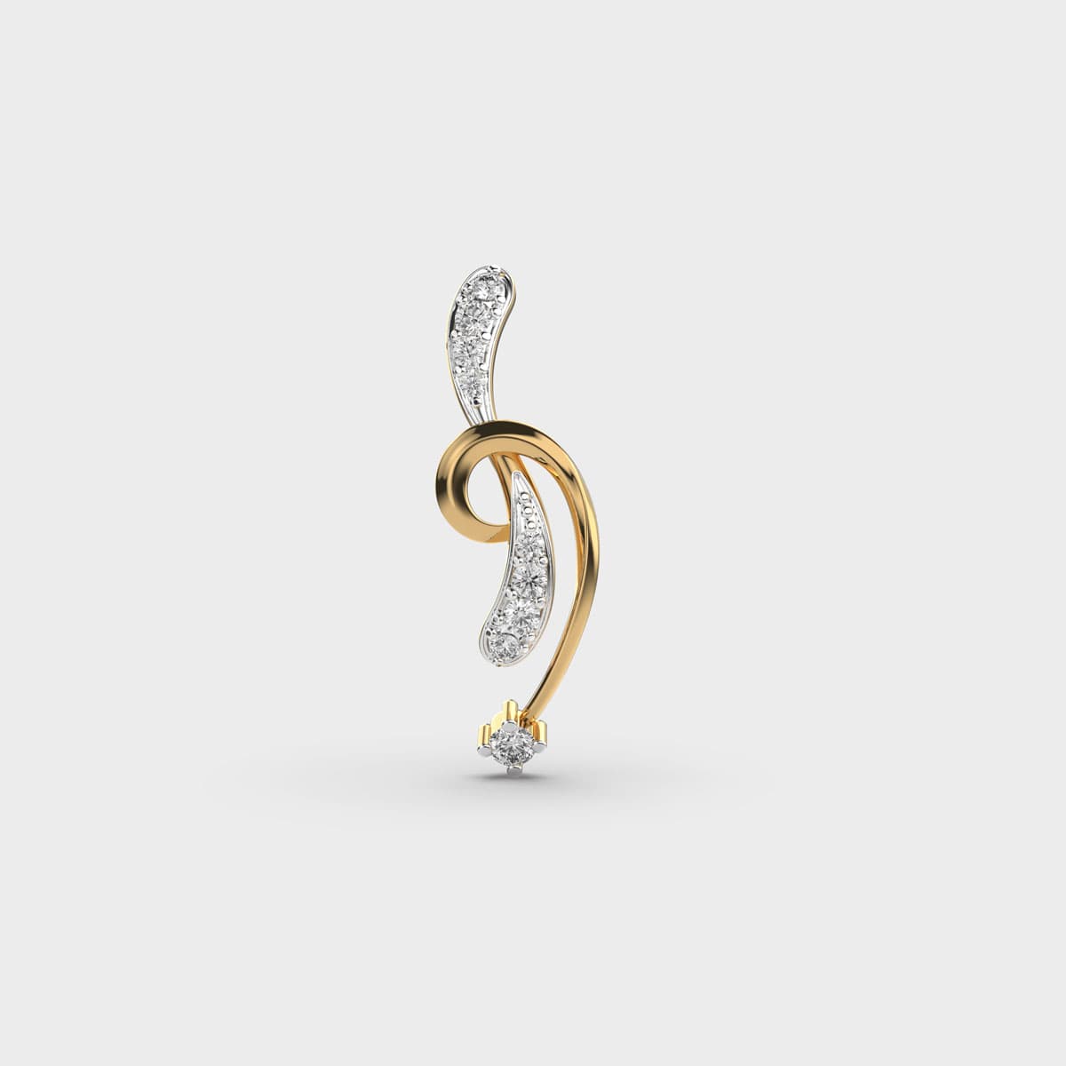 Glowtwist Diamond Encrusted Pendant (Without Chain)