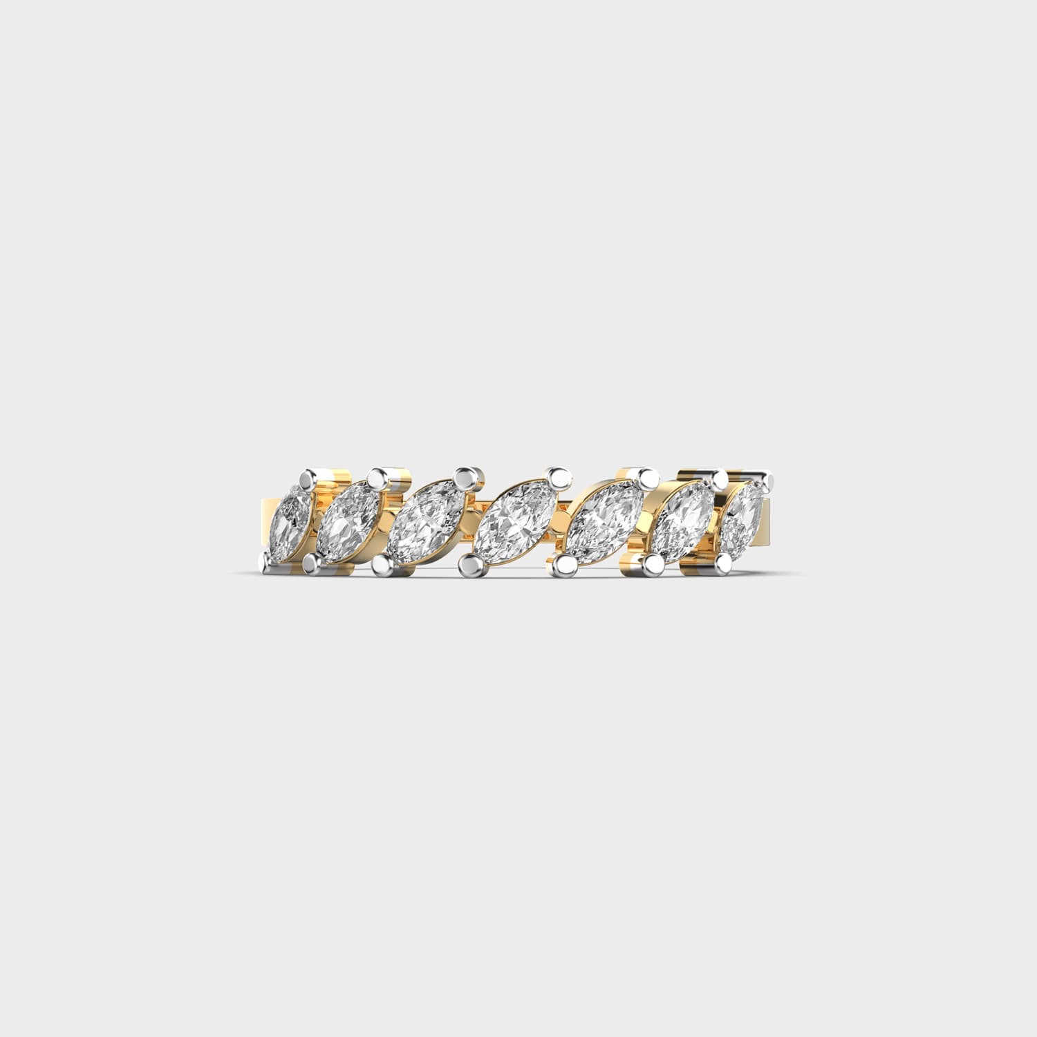 Assembled Petals Diamond Ring