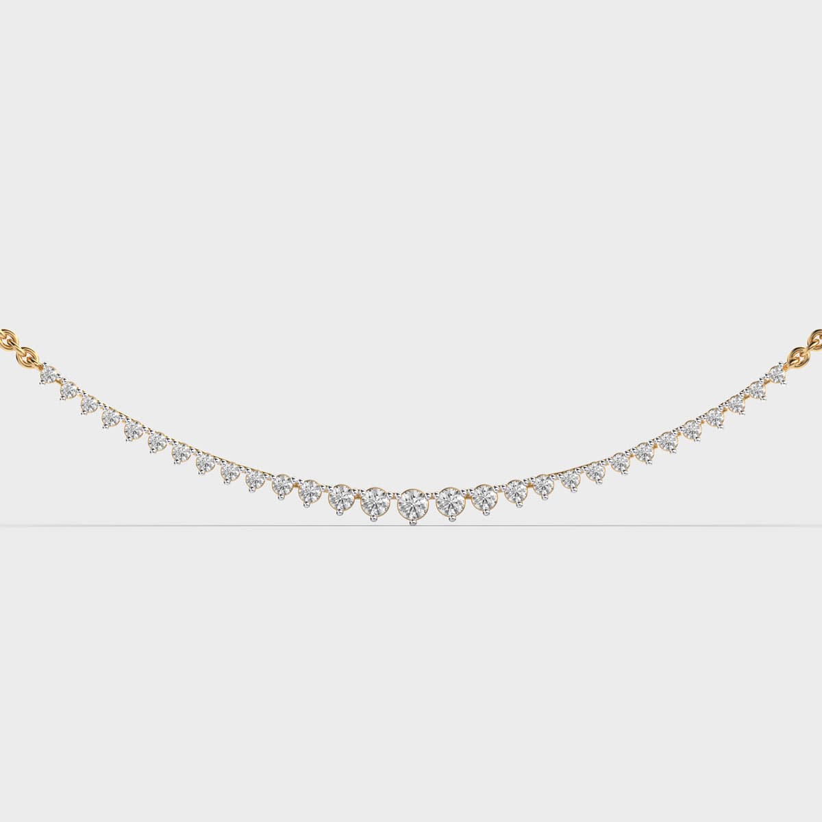 Queens Diamond Cluster Necklace For Women
