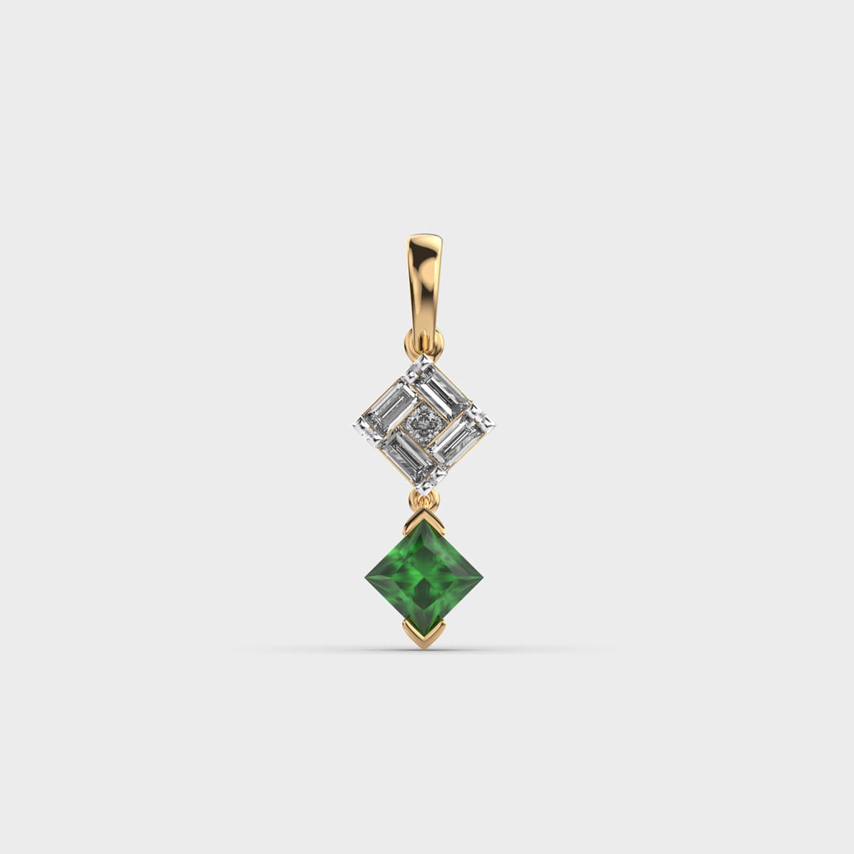 Thistle Diamond Pendant (Without Chain)