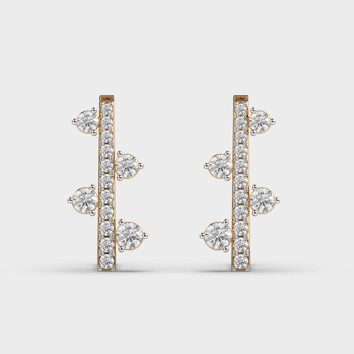 Starry Drift Diamond Earrings