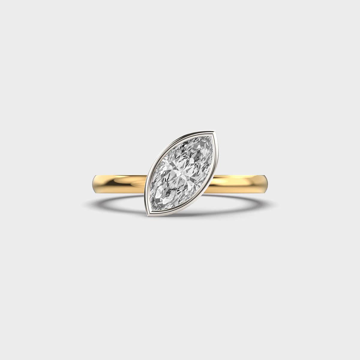 Peacock Feather Diamond Ring