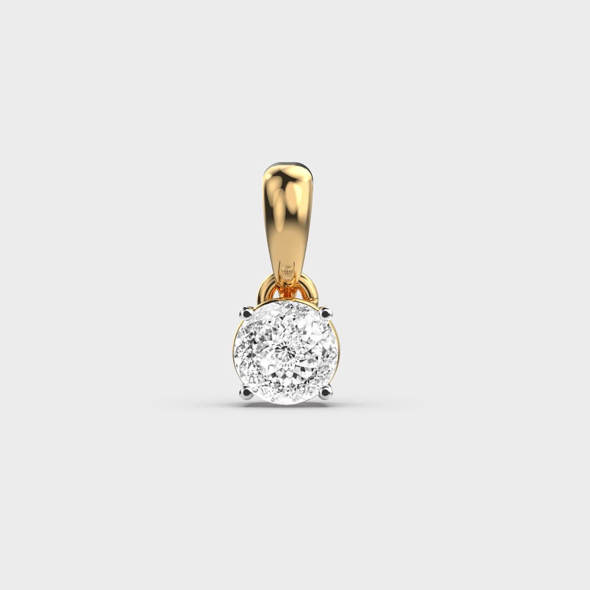 Dainty Portuguese Cut Diamond Pendant
