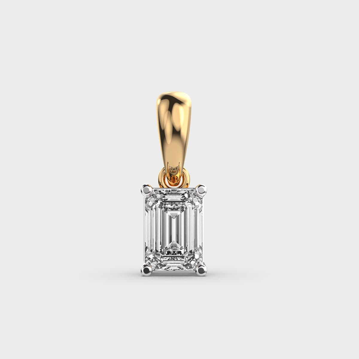 Emerald Cut Solitaire Pendant