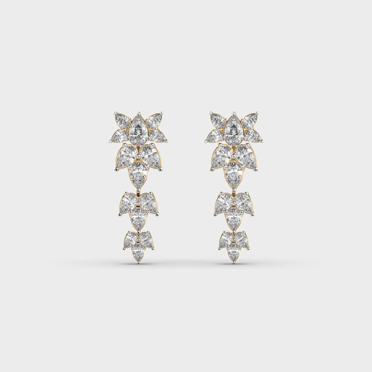 Bejewelled Sceptre Diamond Earrings