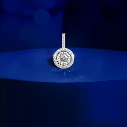 Classic Diamond Halo Pendant