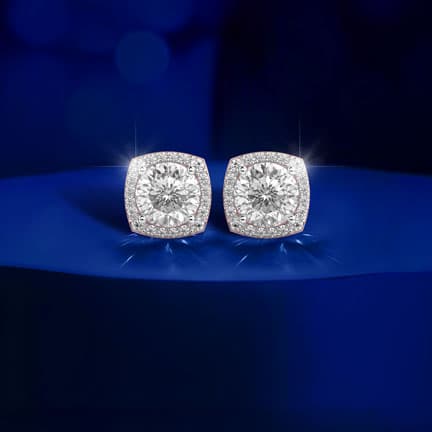 Charming Quads Padma Cut Diamond Studs