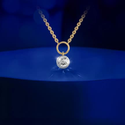 Elegant Solitaire Diamond Pendant