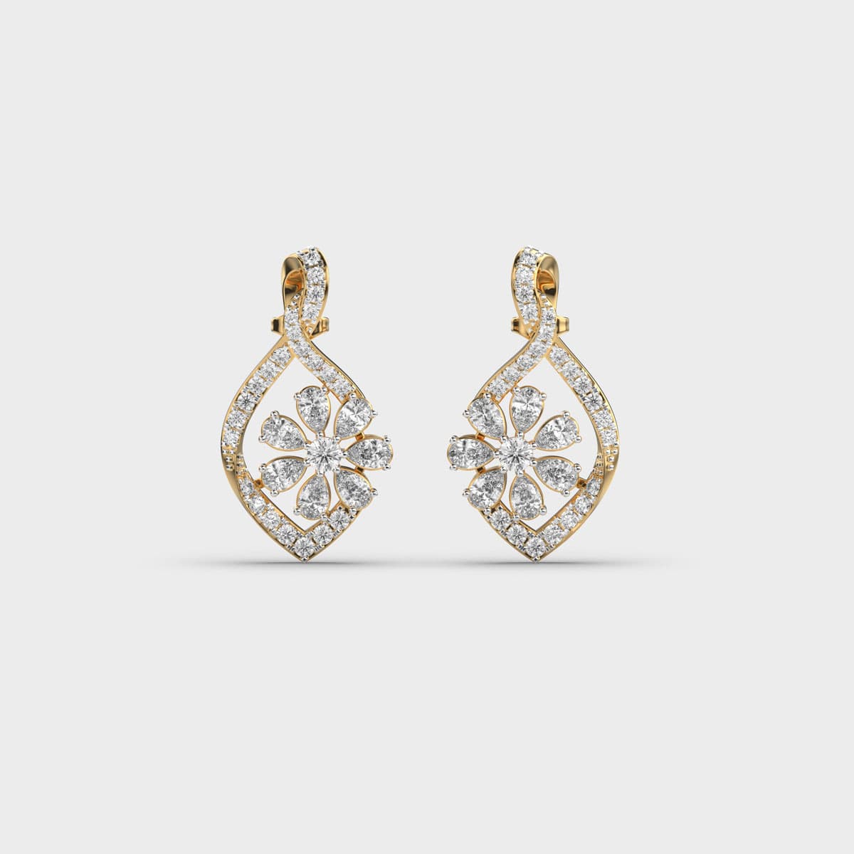 Flowers In Spring Diamond Earrings