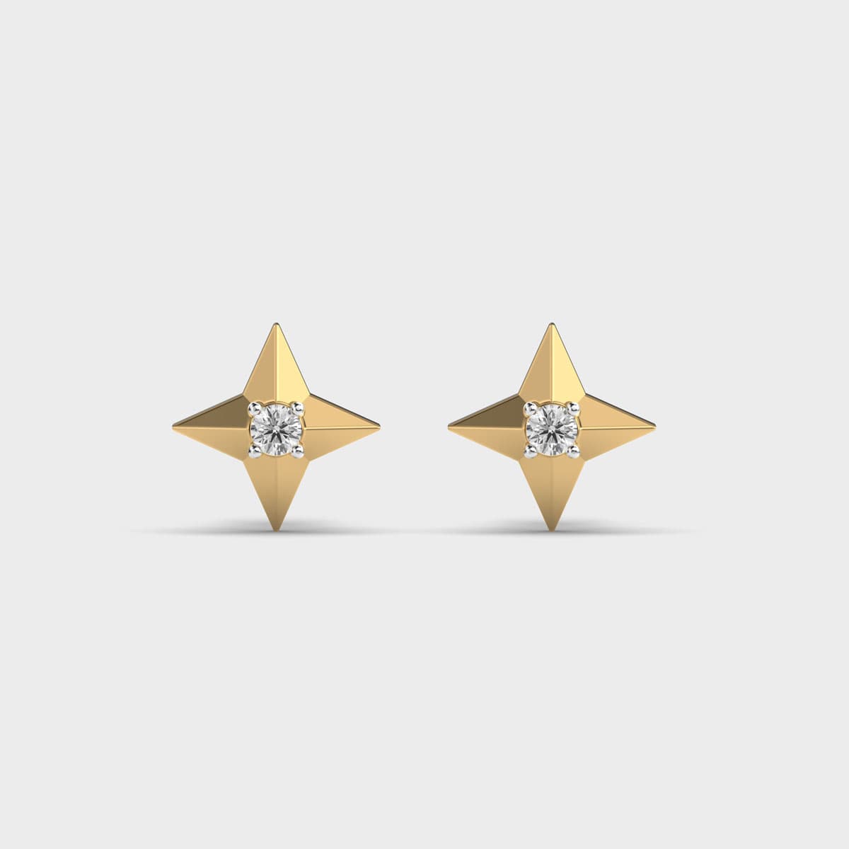 Brightest Star Diamond Ear Studs