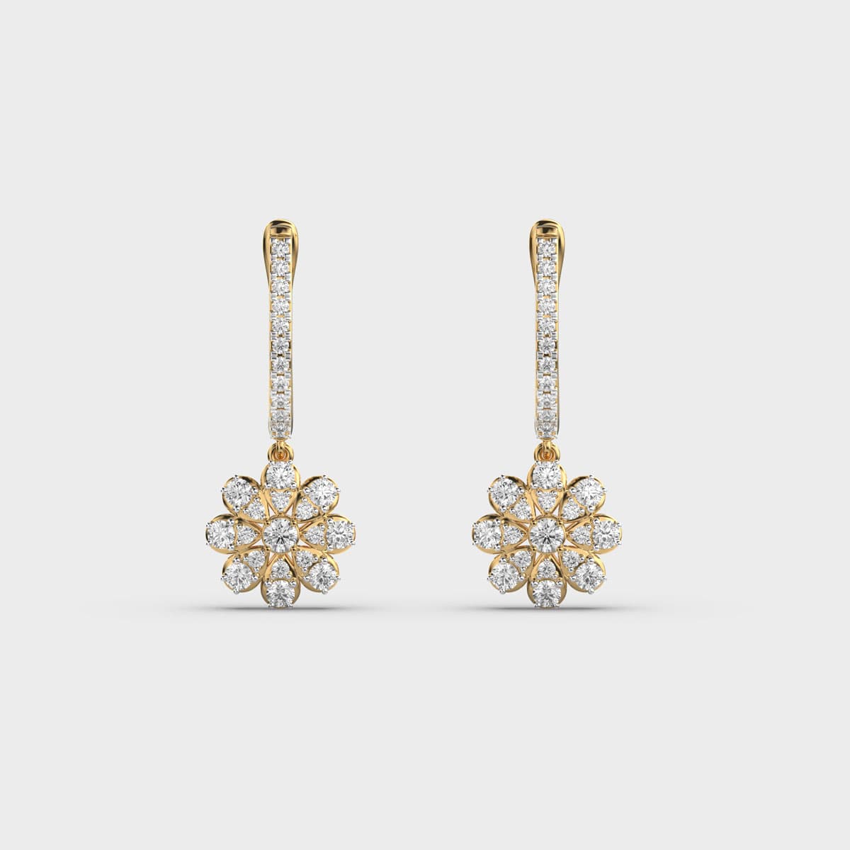 Forget Me Not Diamond Drop Earrings