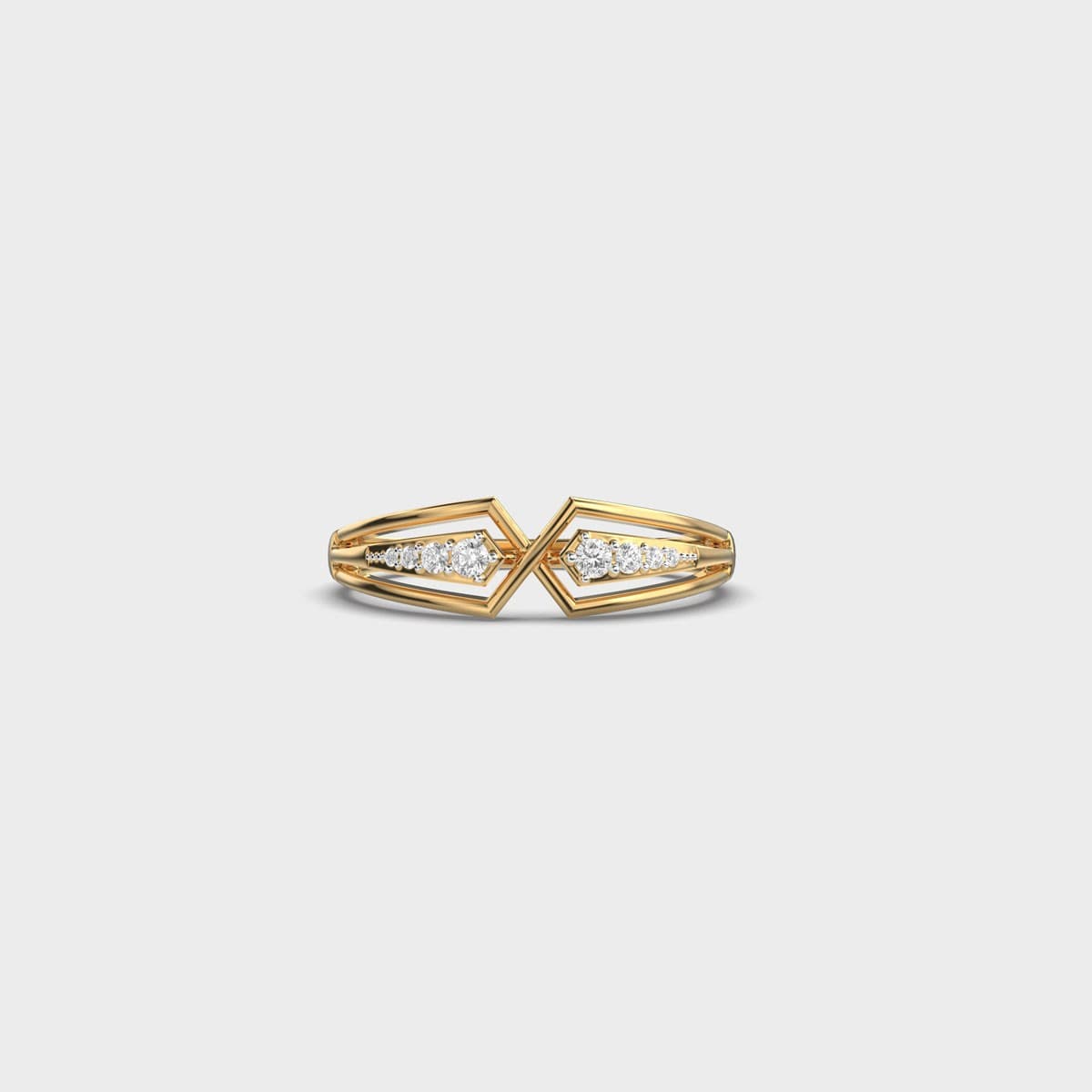 Chic Bow Diamond Stack Ring