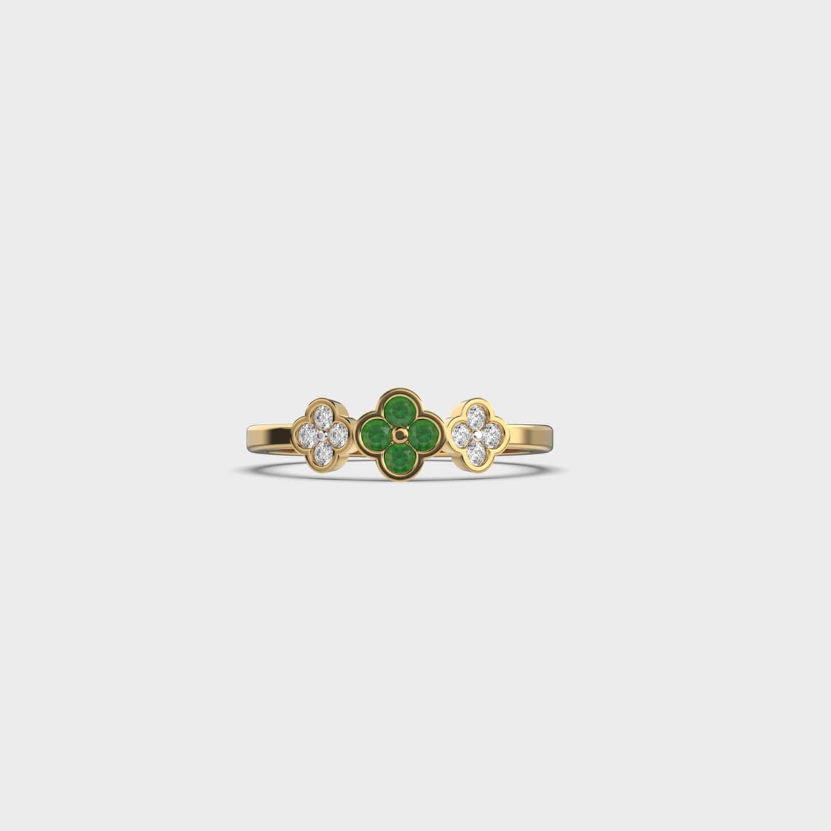 Saint Patrick’s Clover Diamond Ring