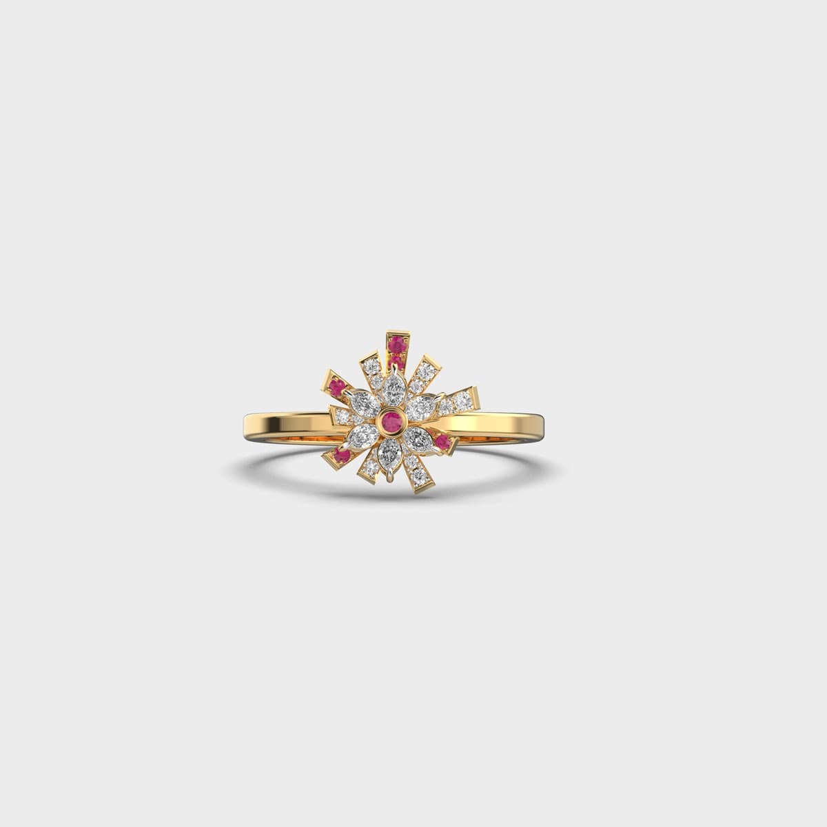 Festive Fireworks Diamond Ring
