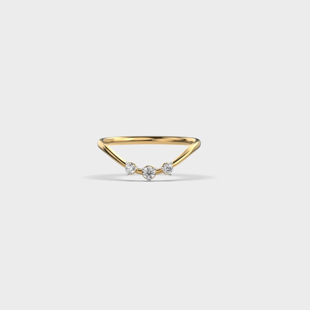 Threefold Trio Diamond Ring