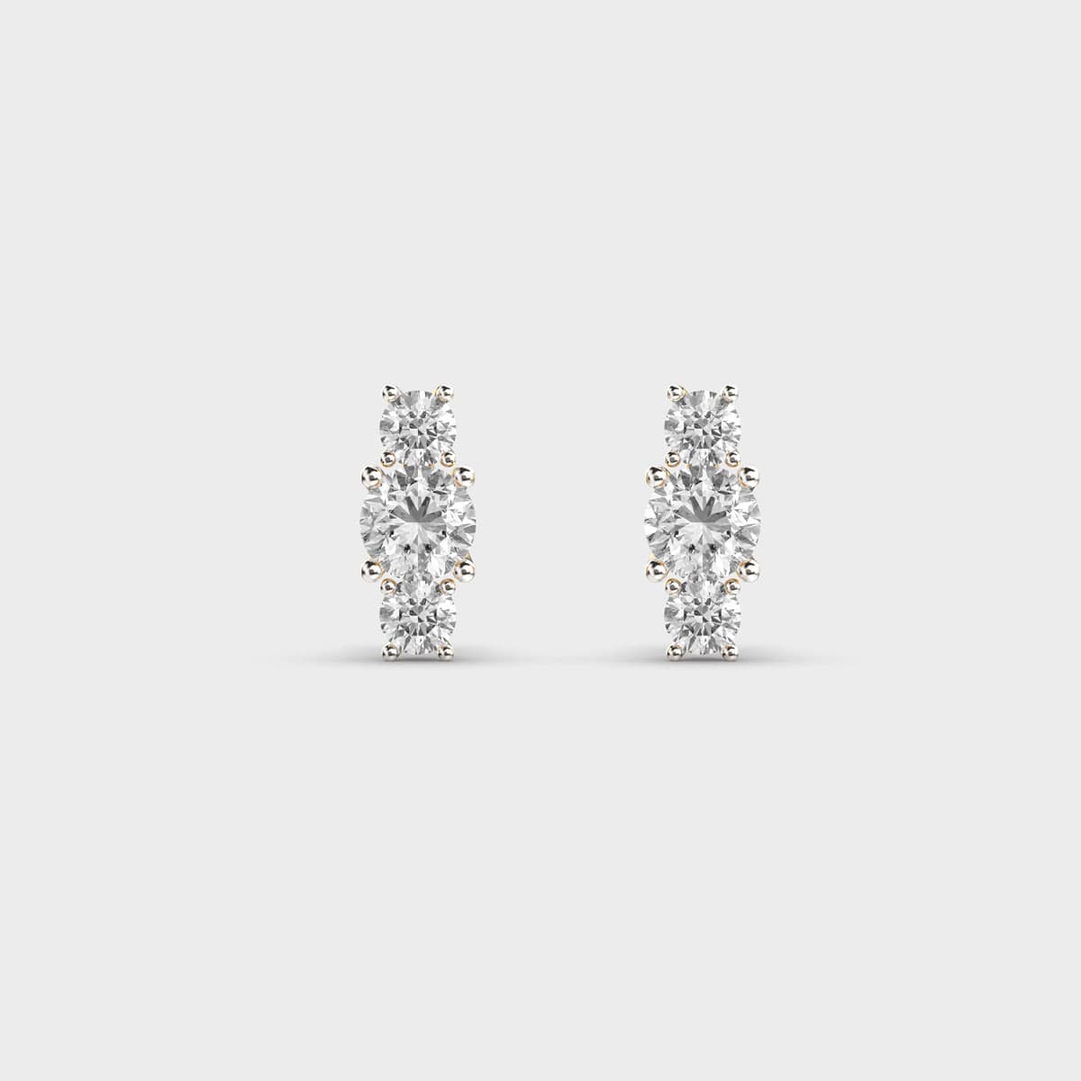 Snowflake Beauty Diamond Ear Studs