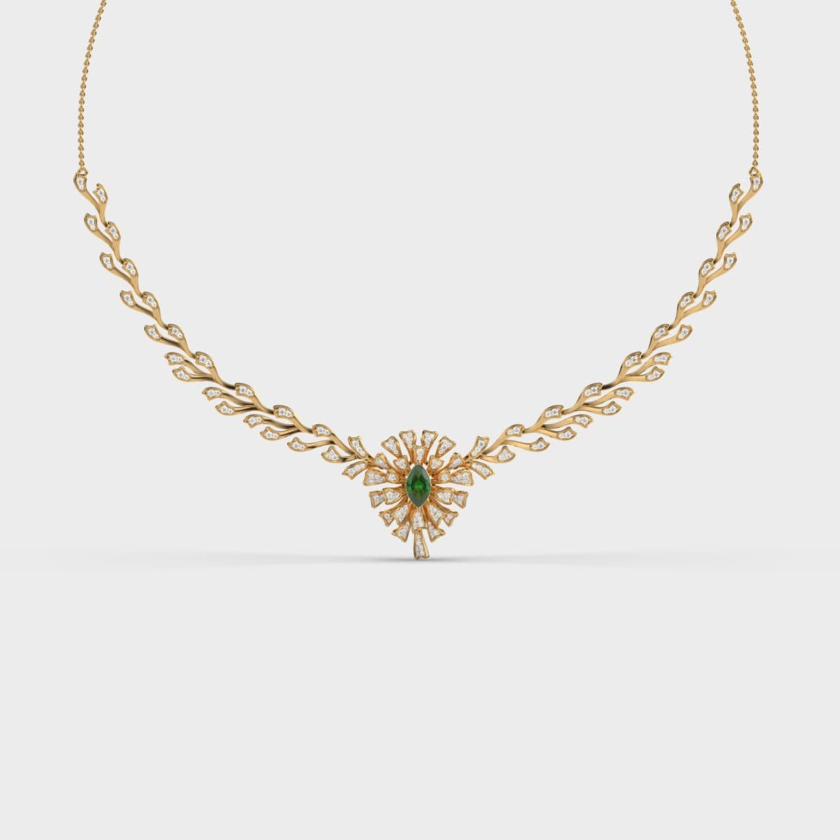 Althea Petal Diamond Necklace