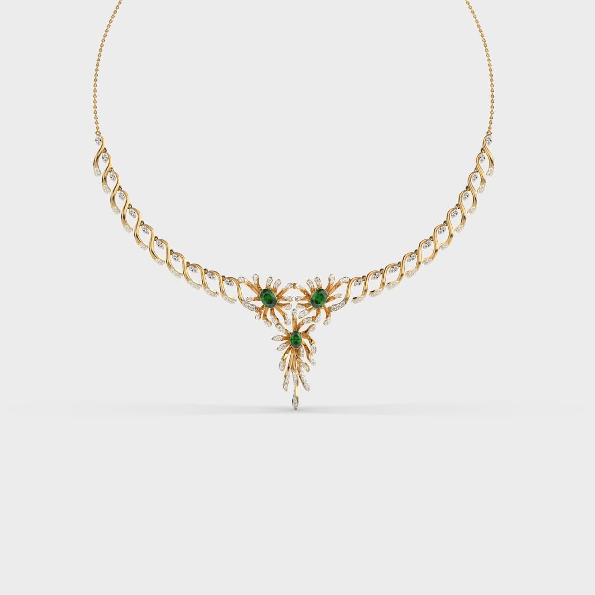 Blue Nori Diamond Necklace