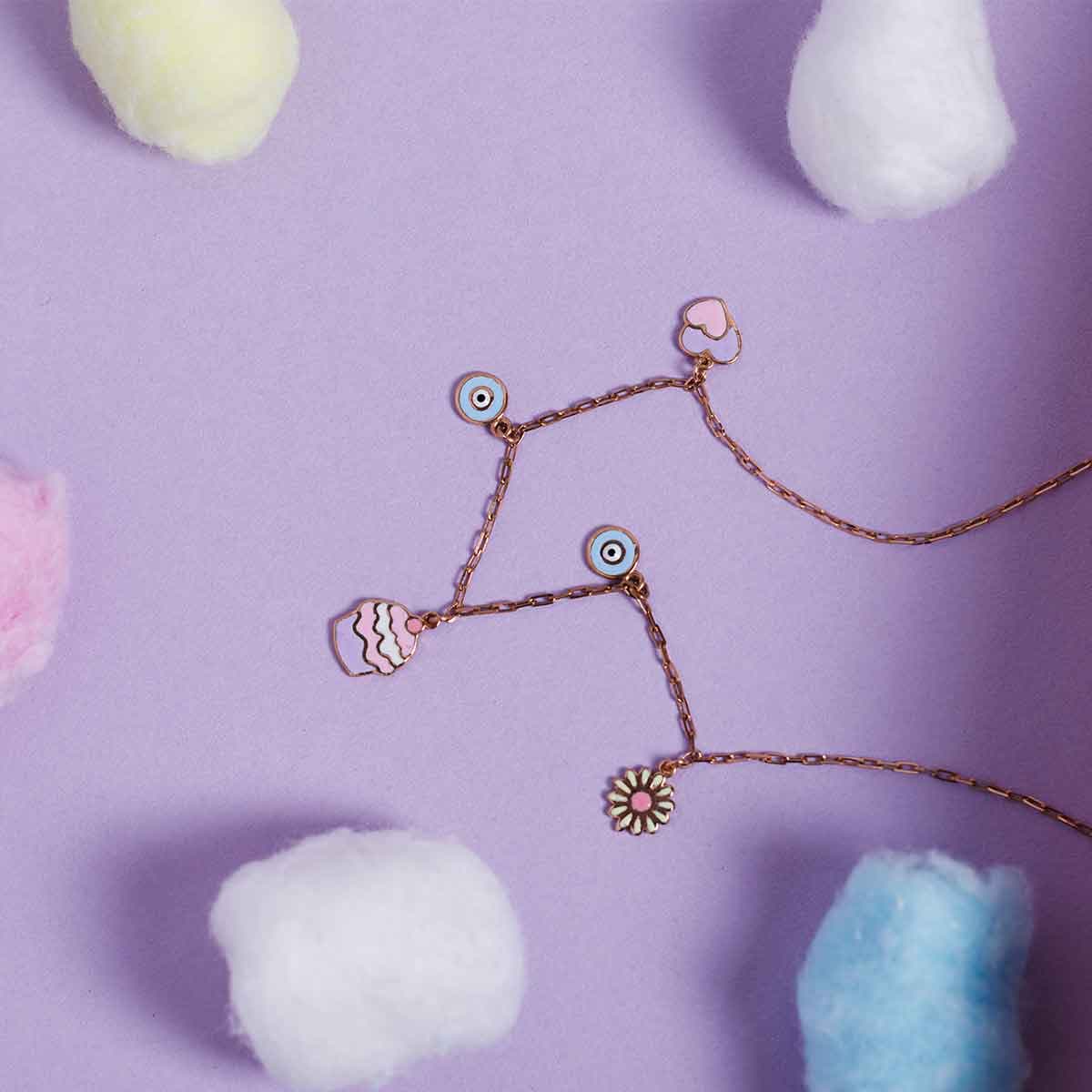 Multiple Charm Pendant For Kids