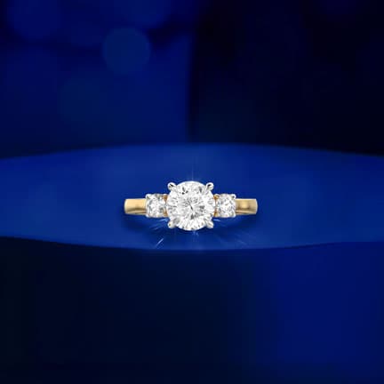 Eternal Trio Padma Cut Diamond Ring