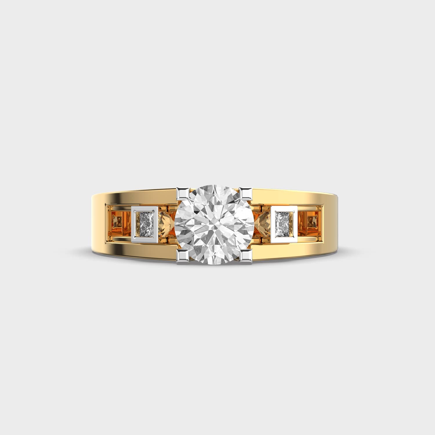 Modern Swagger Diamond Ring For Men