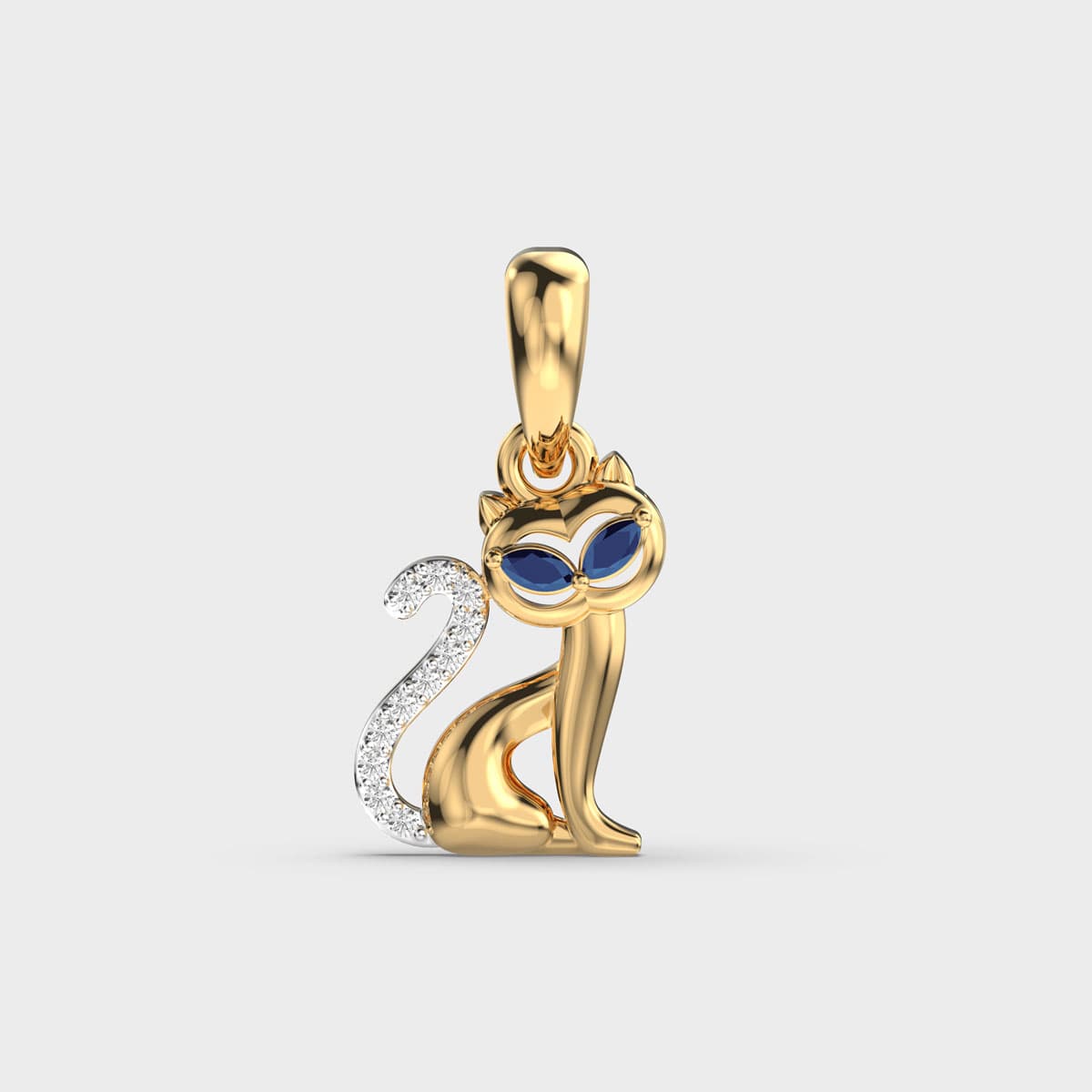Cheshire Cat Diamond Pendant For Kids