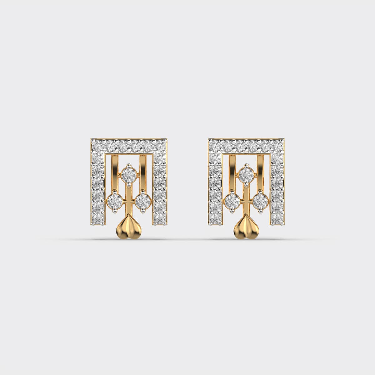 Egyptian Hieroglyph Diamond Stud
