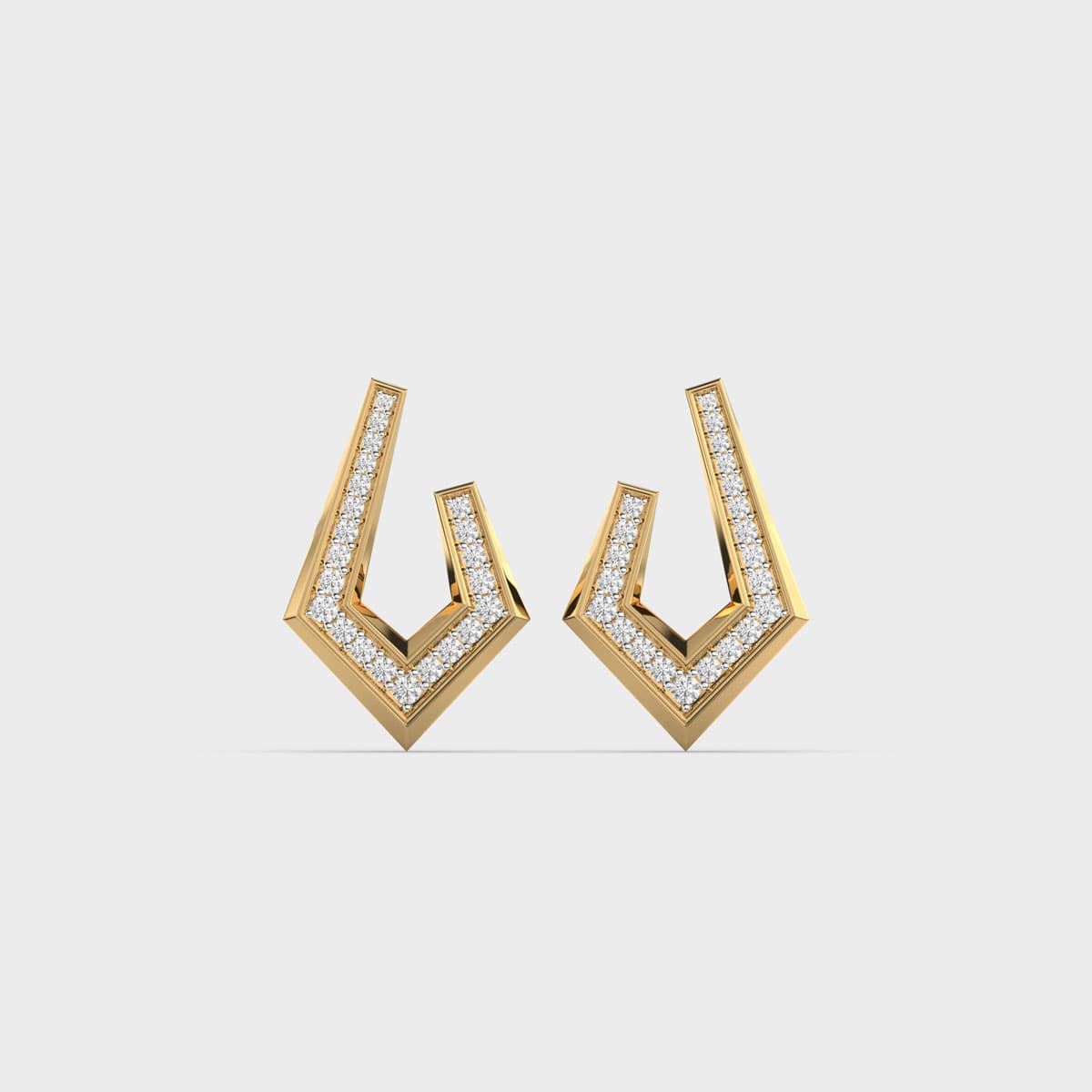 Bedazzled Unqiue Symmetery Diamond Studs