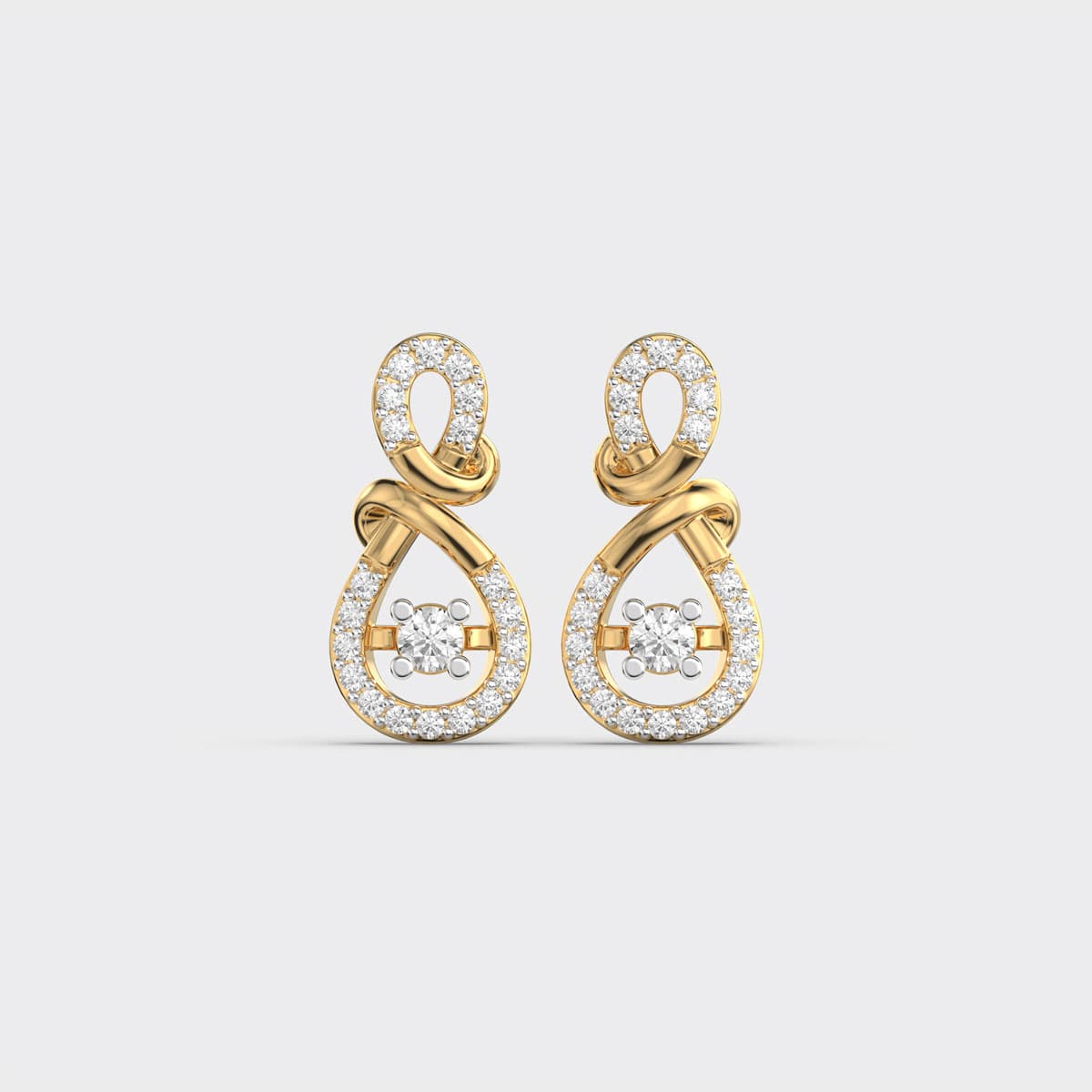 Luna Lupa Diamond Loop Earrings