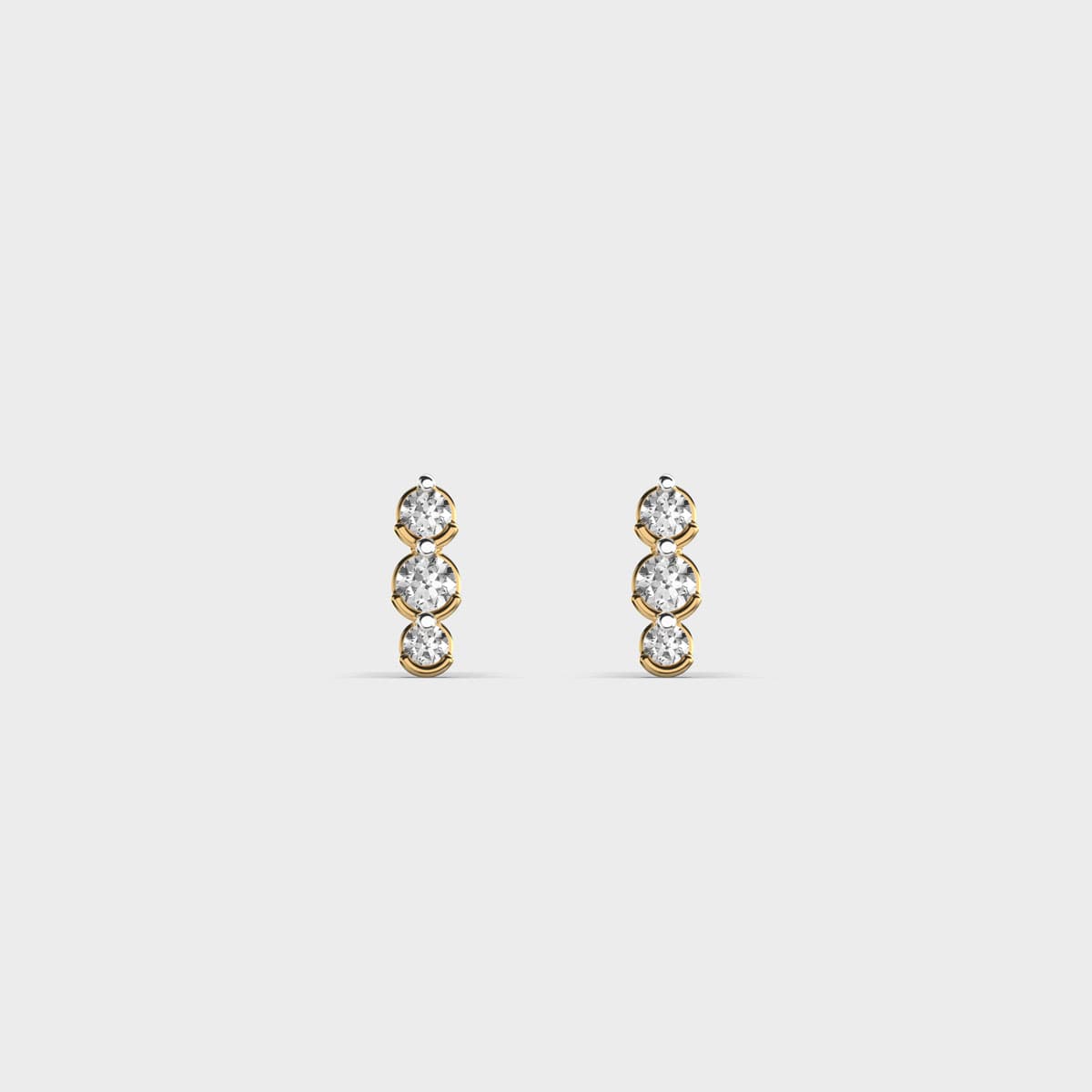 Gilded Dream Diamond Ear Studs