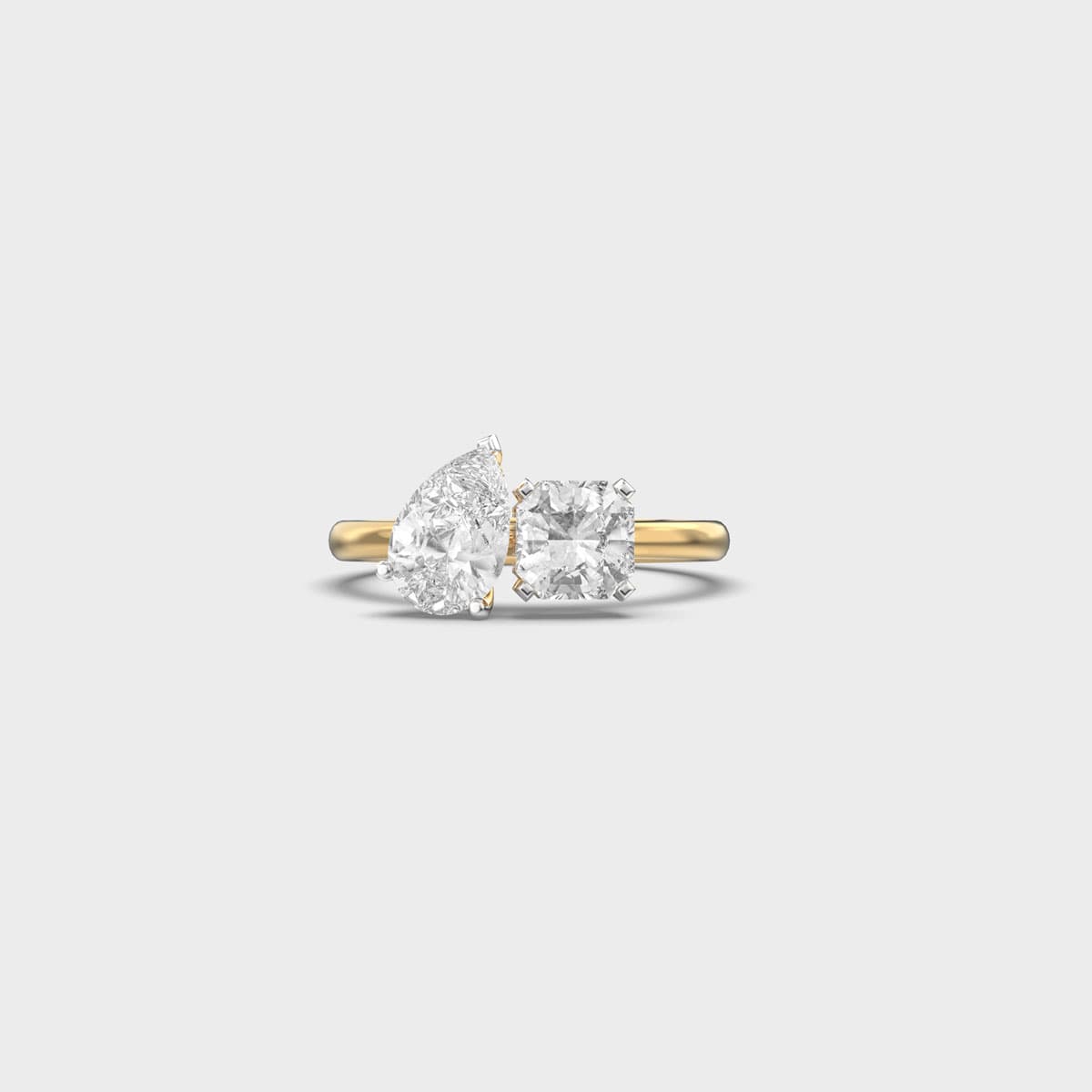Twin Cut Toi Et Moi Diamond Ring