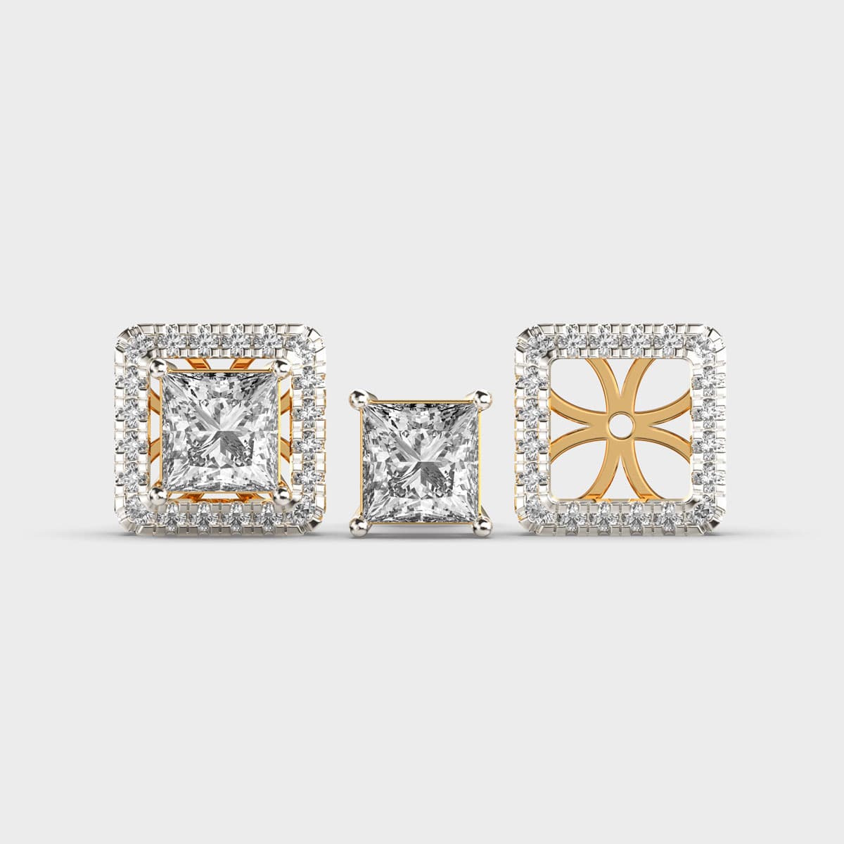 Lumina Duo Detachable Diamond Earrings