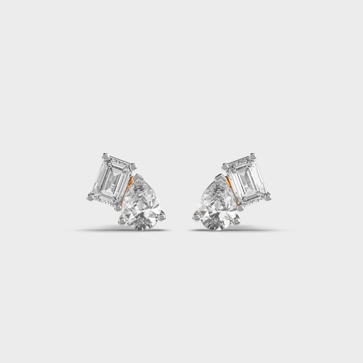 Inclined Towards You Diamond Studs