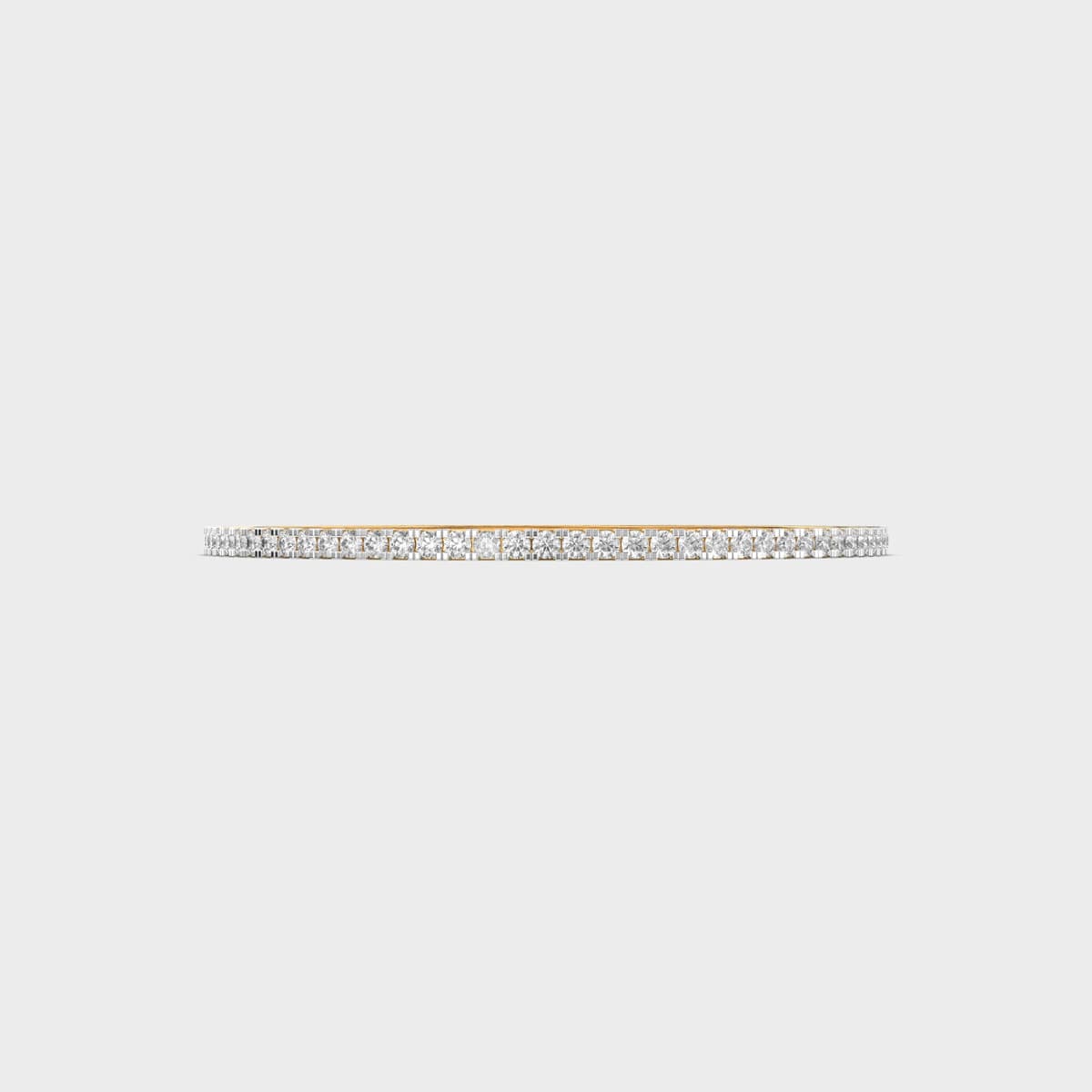Round Eternity Line Diamond Bangle