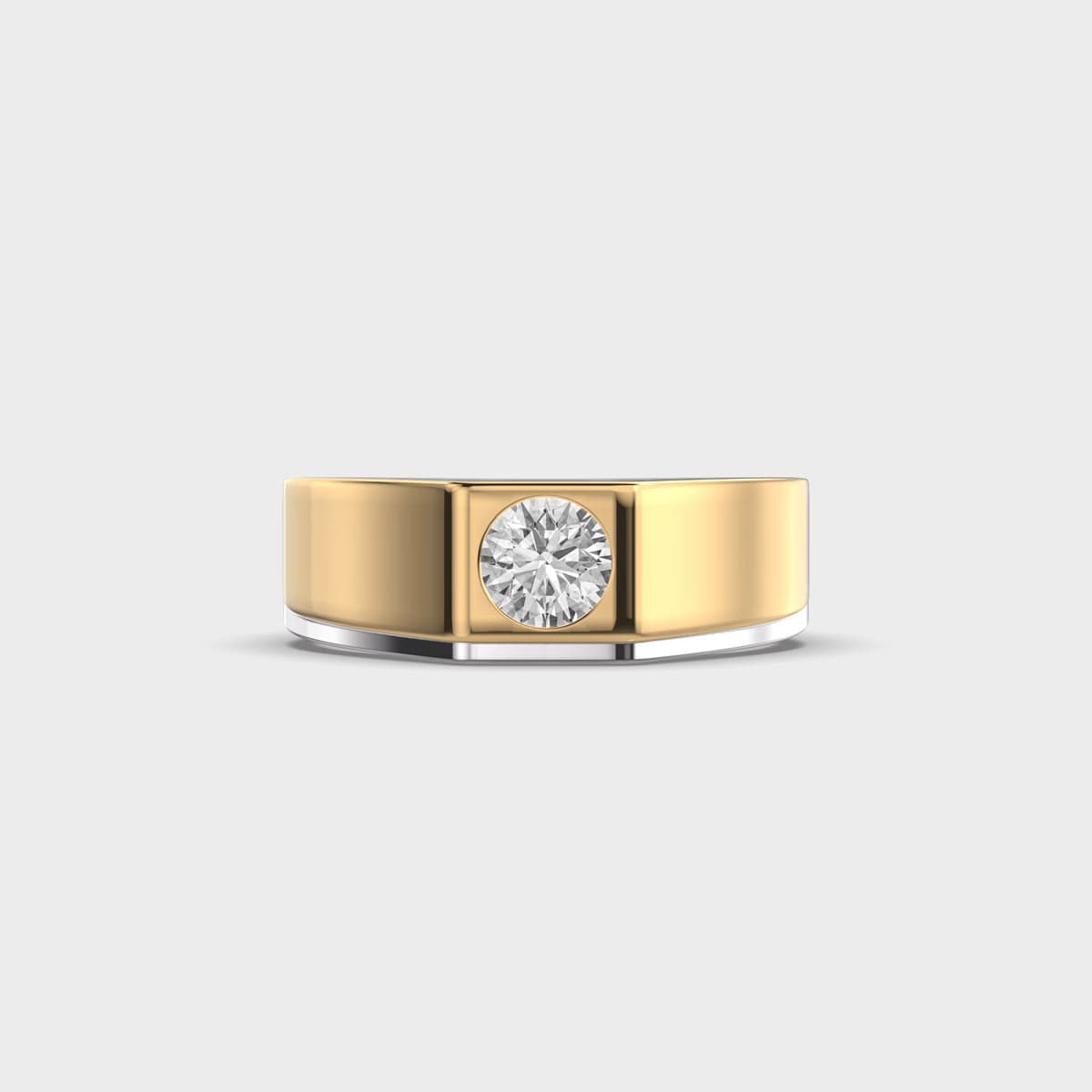 Classic Round Diamond Band for Men