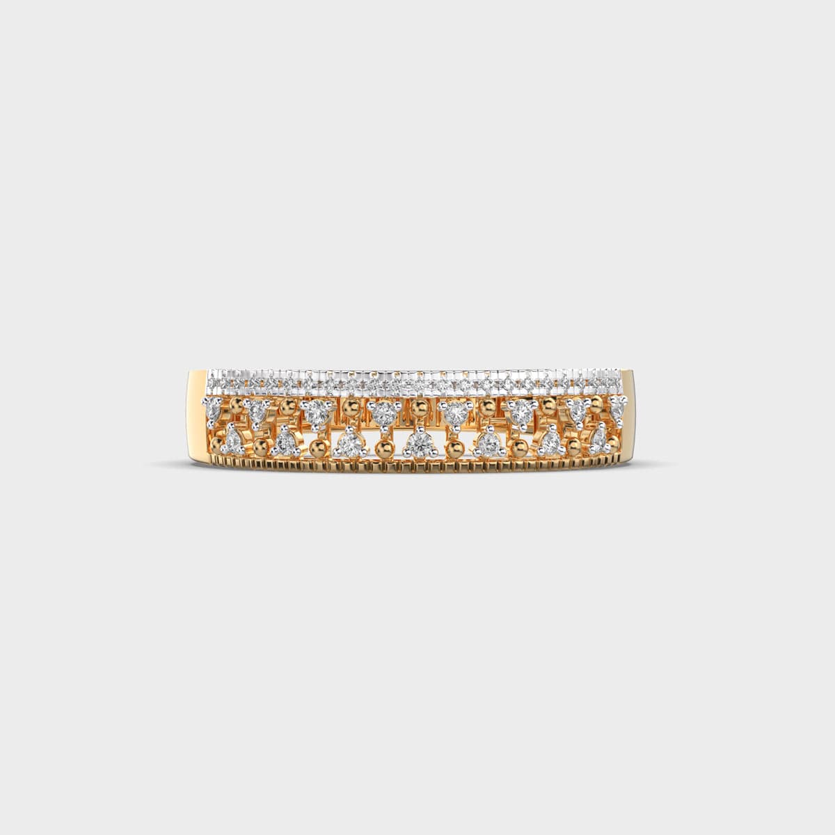 Cluster Glam Diamond Band Ring