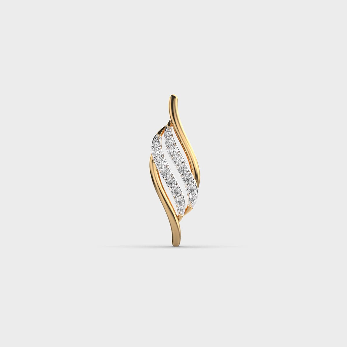 Ethereal Vine Diamond Pendant (Without Chain)