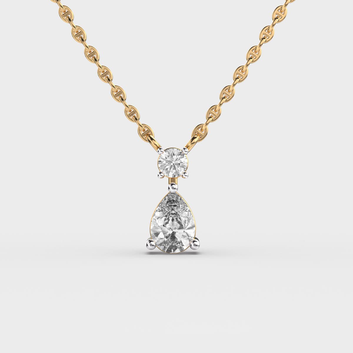 Whisper Love Heartline Diamond Pendant ( With Chain )