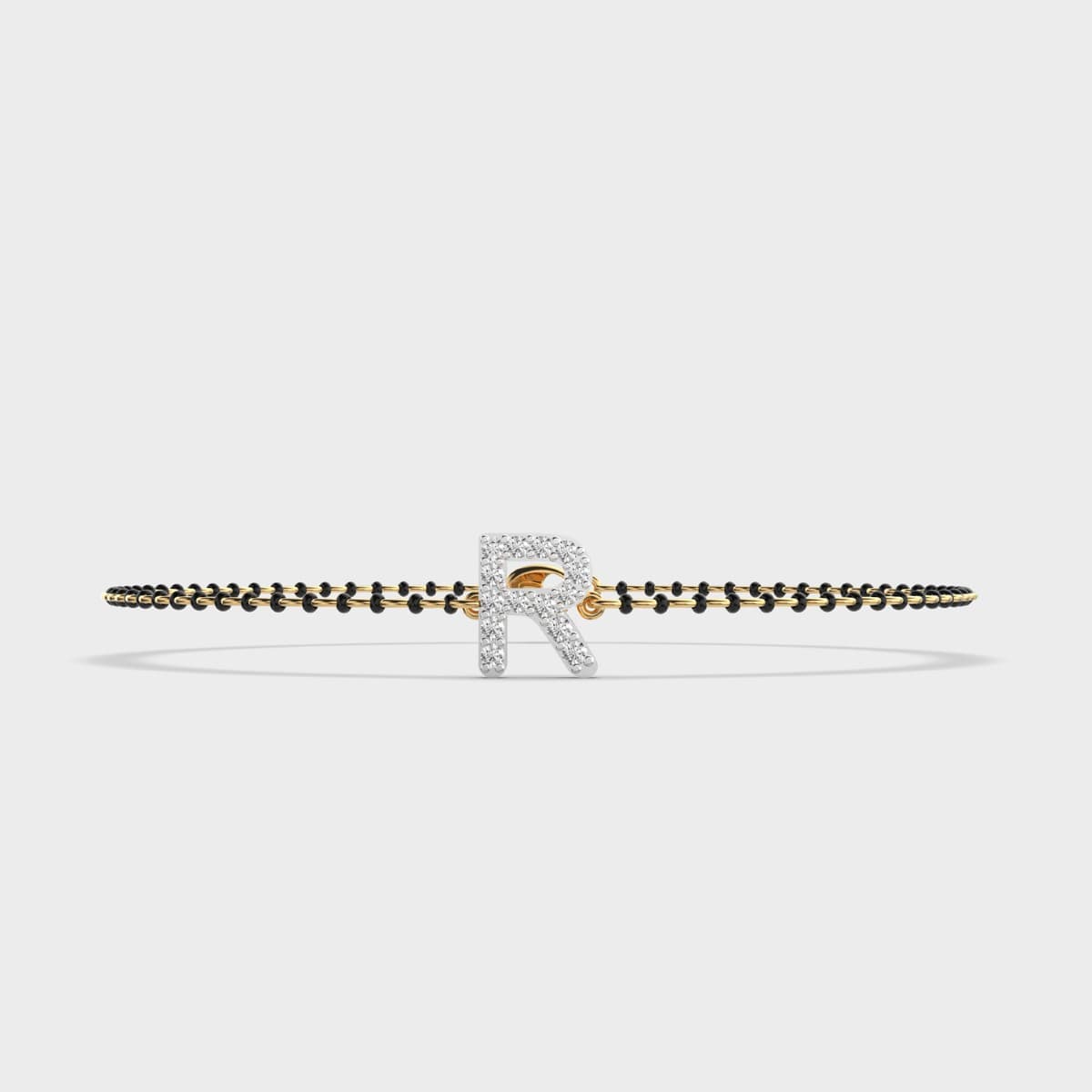 Diamond Encrusted R Mangalsutra Bracelet