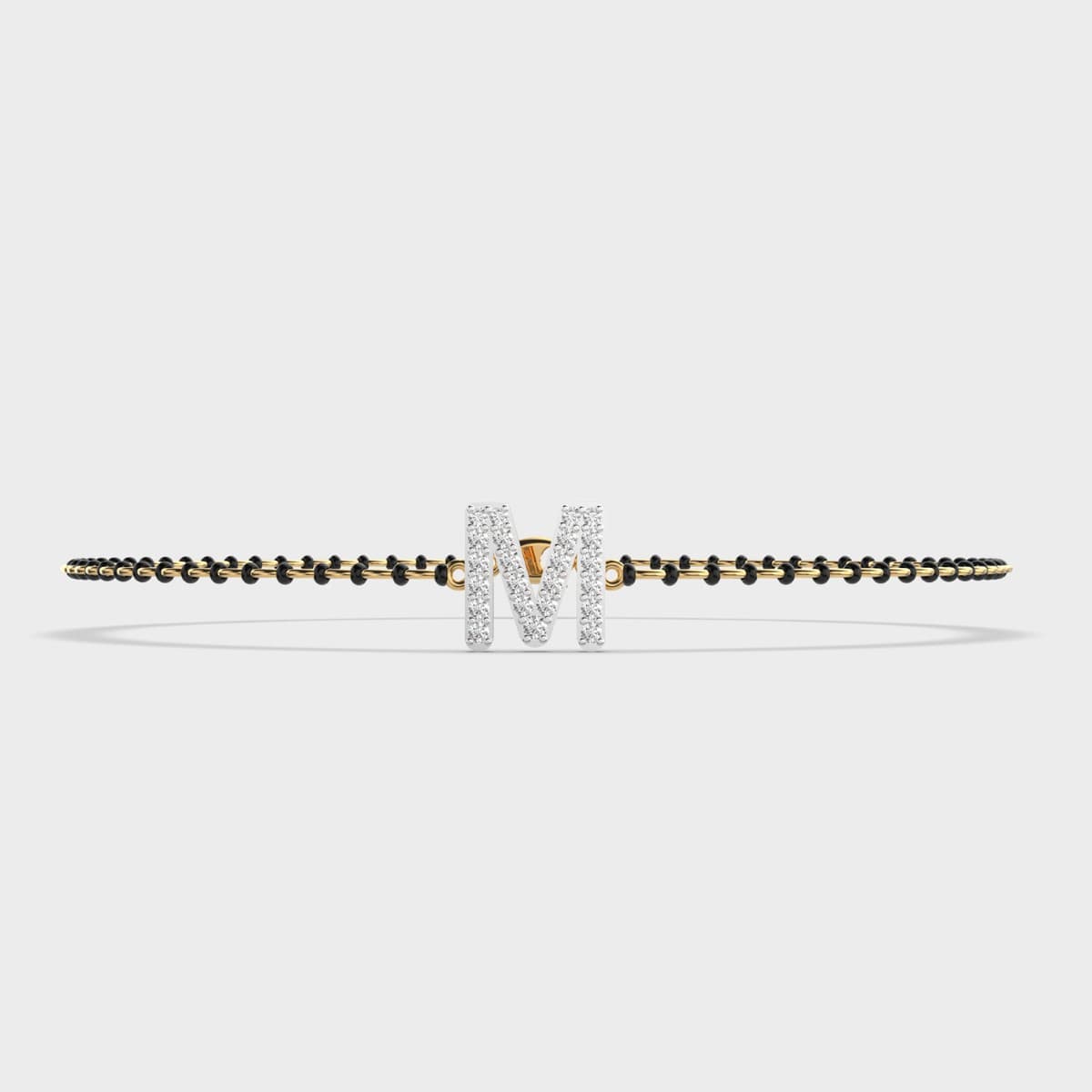 Gleaming M Mangalsutra Diamond Bracelet
