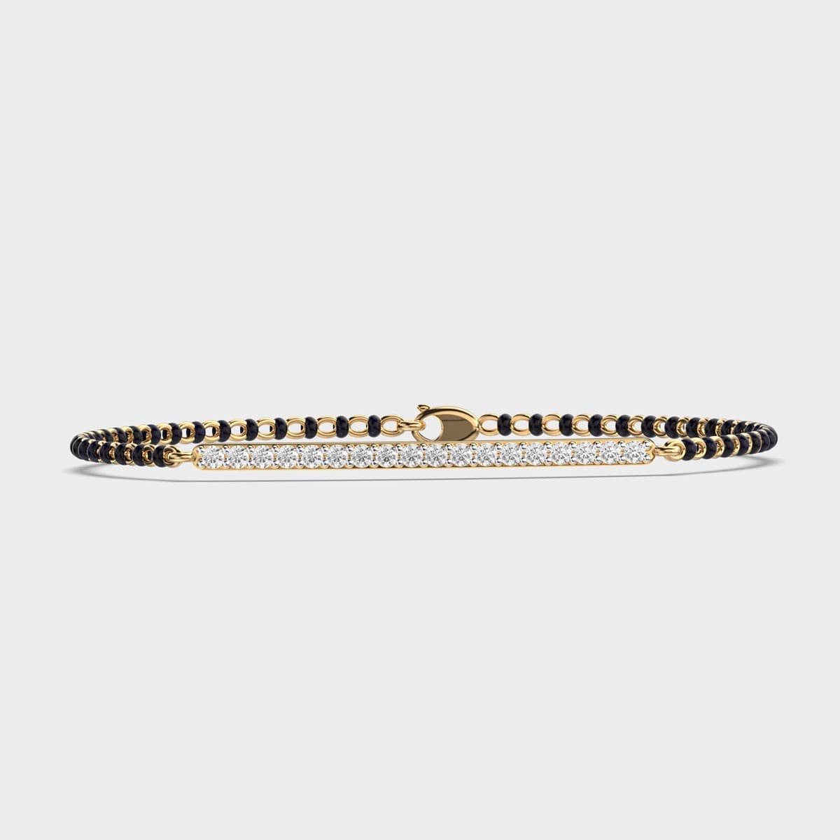 Elegant Diamond Mangalsutra Bracelet
