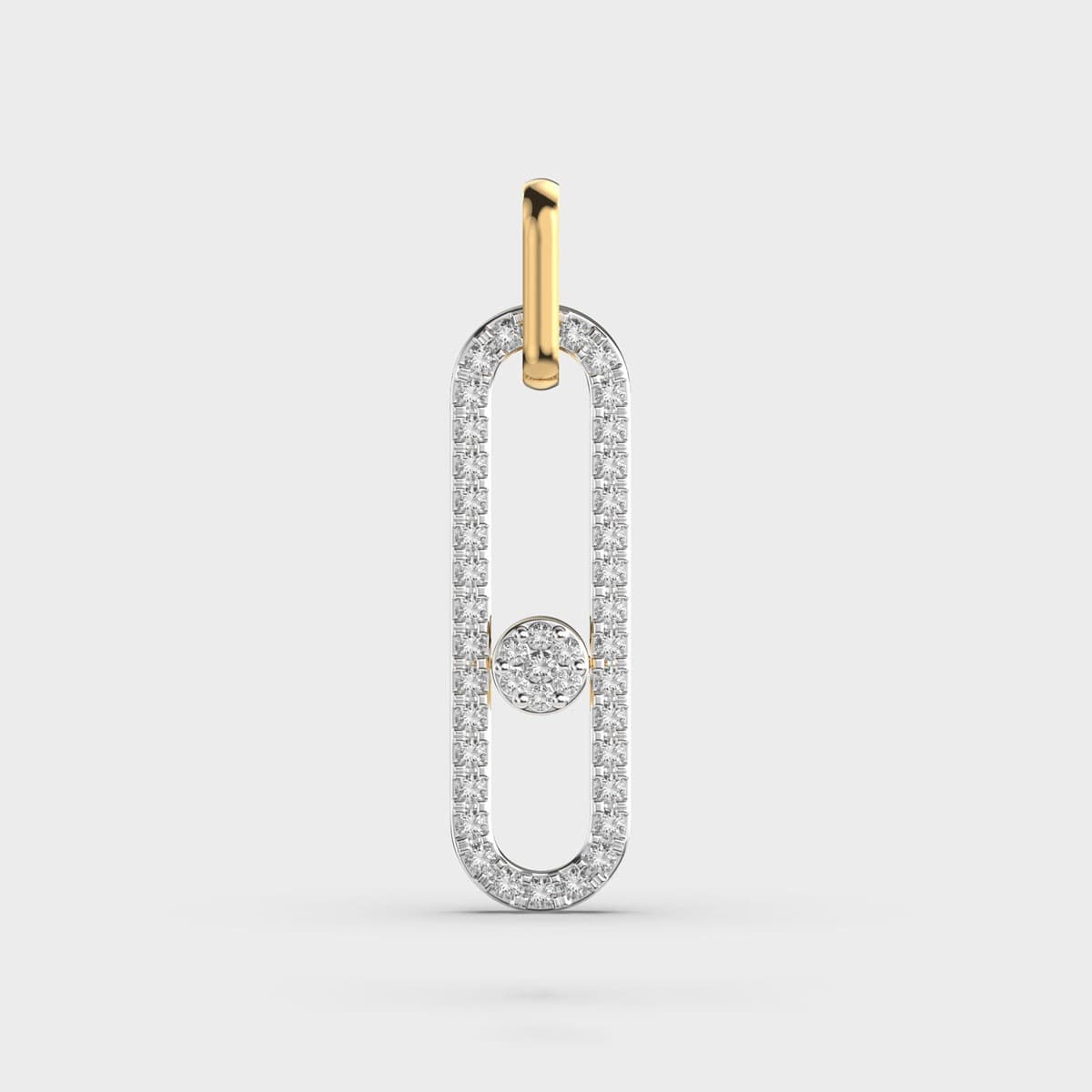 Gem In A Vial Diamond Pendant (Without Chain)