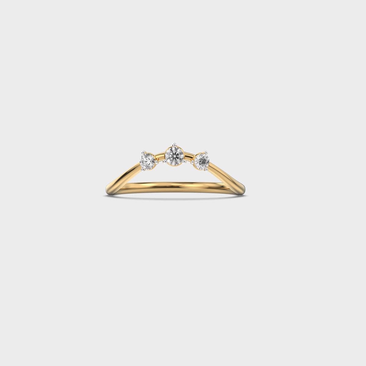 Threefold Trio Diamond Ring