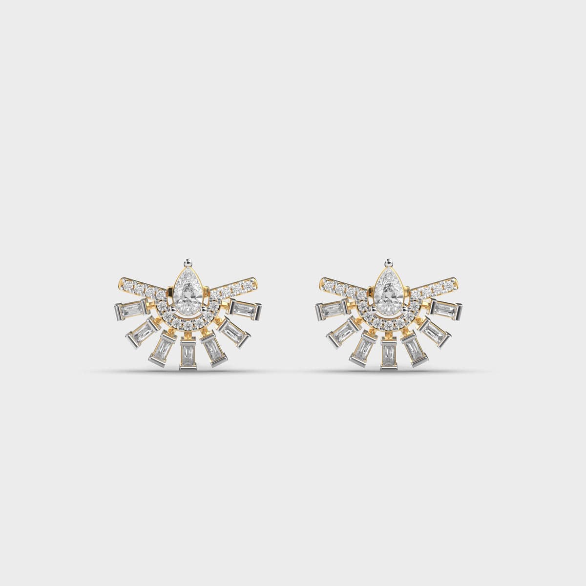 Elite Fanfare Diamond Ear Studs