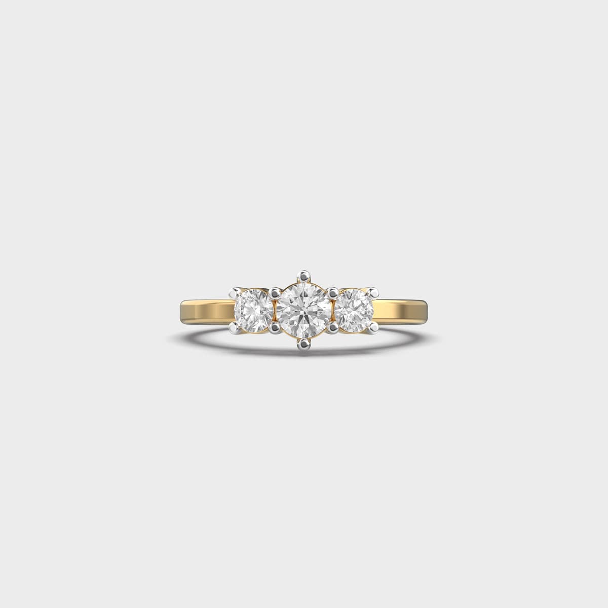 Trinity Round Three Stone Diamond Ring
